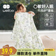 威爾貝魯（WELLBER）嬰兒夏涼被子寶寶雙層竹棉紗布幼兒園蓋毯子 熊貓140*100cm