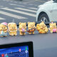 OEIN網(wǎng)紅黃油小熊飾品車載擺件可愛汽車卡通中控臺車內(nèi)裝飾品裝飾公仔 甜品黃油小熊隨機5只 （收藏贈車用膠貼）