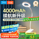 美的（Midea）充電款小臺(tái)燈家用學(xué)生學(xué)習(xí)專(zhuān)用書(shū)桌燈宿舍閱讀夾子床頭燈