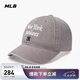 MLB帽子男女情侶學(xué)院風(fēng)刺繡logo遮陽(yáng)軟頂棒球帽3ACPVV04N-50GRS-F