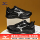 美津濃（MIZUNO）男女鞋跑步鞋 25夏季新款SPEED慢跑鞋EVA中底緩震透氣緩震運動鞋 【SPEED】黑白色 38.5 (245mm)