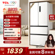 TCL 409升法式多門(mén)四開(kāi)門(mén)精儲冰箱白色 風(fēng)冷無(wú)霜 一級能效雙變頻家用大容量電冰箱 -32度速凍 R409V5-D象牙白