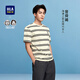 海瀾之家（HLA）T恤男曾舜晞同款藝術(shù)家ZOLA聯(lián)名短袖HNTBJ2J391A 米白鑲拼CR M 170/88A 推薦125~136斤