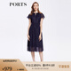PORTS寶姿女裝春夏氣質(zhì)優(yōu)雅百搭連衣裙ALD8D216PFP027 丈青混色 2