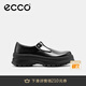 愛步（ECCO）樂福鞋女 2025新款英倫風(fēng)牛皮厚底增高單鞋女 蹤跡220763 黑色22076301001 37