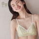 曲槊內(nèi)衣女小胸聚攏平胸專用文胸罩法式三角杯無(wú)鋼圈大胸顯小夏季薄款 果綠色-仙女款 S （推薦65A/65B/70A/70B）