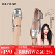 達(dá)芙妮（DAPHNE）粗跟瑪麗珍女鞋2025夏季新款淺口皮鞋法式百搭一字帶蝴蝶結(jié)單鞋 銀色 跟高4.8cm 38 (240mm) 標(biāo)準(zhǔn)碼