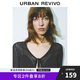 UR2025春季新款女裝休閑氣質V領系帶針織開衫UWG950115