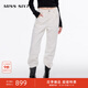 MISS SIXTY含羊絨牛仔褲女裝白色低腰寬松復(fù)古顯瘦蘿卜褲錐形褲子 白色 25
