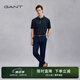 GANT/甘特春季新款男裝時尚修身純色通勤百搭直筒西裝商務休閑褲 410-海洋藍 34