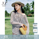 玖姿·安娜蔻【絕世名伶】松弛感亮片漁網(wǎng)落肩針織衫2025夏季新款 淺藍 S