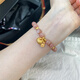 睿鎮(zhèn)之金黃金小胖福太陽石手鏈女999足金新款手串送女朋友 胖福+招財納福+太陽石手鏈