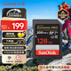 閃迪（SanDisk）128GB SD內(nèi)存卡 4K V30 U3 C10 相機(jī)存儲(chǔ)卡 讀速200MB/s 寫速90MB/s 微單/單反相機(jī)內(nèi)存卡