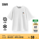 森馬（Semir）【多彩涼感T】短袖t恤女夏中長(zhǎng)款寬松舒適刺繡上衣109324100007