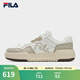 斐樂（FILA）官方男鞋CAMPUS復(fù)古板鞋2025夏季新款小白鞋運動休閑鞋 奶白/沙棕色-GS 42