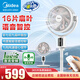 美的（Midea） 家用電風(fēng)扇空氣循環(huán)扇臥室客廳多用節能省電臺式立式落地扇變頻遙控智能WiFi互聯(lián)【線(xiàn)下同款】 FGD25SDV白色（小程序+語(yǔ)音+遙控+觸控）