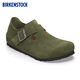 BIRKENSTOCK勃肯德國進(jìn)口新品男女款牛皮絨面革L(fēng)ondon低幫休閑鞋 苔蘚綠常規(guī)版1030797 39