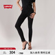 Levi's李維斯女士721緊身高腰休閑簡約修身顯瘦肯豆風牛仔長褲 黑色 29 (28)