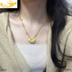 允禎珠寶老鳳凰黃金錦鯉鎖包項鏈女士999足金平安鎖結(jié)婚紀(jì)念日禮物送老婆 黃金錦鯉/金重約22.75克