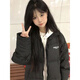 詩蒂淑羽絨棉服女款2025年新款學(xué)生小個子短款寬松加厚面包服外套棉衣 黑色 【加厚】 M -81-100斤