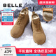 百麗（Belle）休閑雪地靴男棉鞋厚實(shí)羊毛保暖靴東北靴A1334DD3 駝色 44 (270mm)