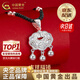 中國黃金（CHINA GOLD）平安鎖足銀項(xiàng)鏈長命銀鎖鏤空時尚吊墜嬰兒寶寶百天周歲生日禮物 【京速達(dá)】足銀平安鎖+銀珠黑繩【品牌禮盒+證書】