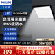 飛利浦（PHILIPS）LED投光燈戶外庭院路燈【50w-白光】防水大功率廣告牌投射燈倉庫場地照明泛光燈