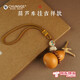 春生秋收高端品質(zhì)葫蘆風(fēng)水掛件護(hù)路手工編織汽車掛件車載掛飾后視鏡擺件 黃楊木蓮花葫蘆掛件