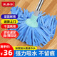采易樂(lè ) 鹿皮巾拖把 工廠(chǎng)酒店大堂老式傳統吸水墩布地拖 圓頭 顏色隨機HP03132 
