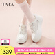 他她（TATA）小白鞋厚底女鞋2025夏季新款網(wǎng)面透氣休閑鞋板鞋松糕底WJN28BM5 白色 37