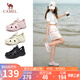 駱駝（CAMEL）洞洞鞋女清涼戶外沙灘鞋厚底包頭涉水溯溪鞋 L25M162035 粉色 38 