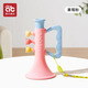 愛(ài)貝迪拉（AIBEDILA）小喇叭兒童玩具嬰兒寶寶吹吹樂(lè )吹響樂(lè )器嗽叭口琴吹的可吹哨子口哨 粉色【硅膠材質(zhì)-可啃咬】送掛繩