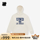 UNDEFEATED五條杠官方新款秋季連帽衛(wèi)衣 男士休閑長(zhǎng)袖套頭 米白色 XL