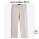 ABERCROMBIE & FITCH男裝25春夏美式復(fù)古老錢風(fēng)經(jīng)典直筒商務(wù)休閑褲長(zhǎng)褲KI130-5034 燕麥色 32 /32 (180/82A)