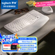 羅技（Logitech）Wave Keys波浪鍵盤 人體工學(xué)鍵盤 辦公鍵盤 無線鍵盤 藍(lán)牙鍵盤 配備軟墊掌托 3臺設(shè)備連接 白色