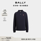BALLY巴利【尊享折扣】深藍色棉質男士長袖polo6310651 深藍色 M
