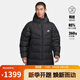 耐克NIKE羽絨服男長(cháng)款保暖WR 650-D FLD PARKA外套FB8180-010黑2XL