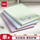 得力（deli）PP螺旋本線圈本筆記本記事本A5/80張BDLA5-02藍(lán)色單本裝