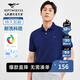 七匹狼短袖T恤男涼感抗菌男裝翻領(lǐng)polo體恤衫衣服男士透氣上衣通勤上衣 105(寶藍(lán)) XL 175/92A
