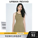 UR2025春季新款女裝美式運(yùn)動(dòng)風(fēng)字母無(wú)袖連衣裙UYY750043 卡其 S