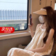 LZJV無袖連衣裙女甜美掛脖連衣裙仙女夏季度假風休閑裙子慵懶風氣質(zhì) 杏色L碼