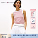 TOMMY HILFIGER25新款早秋女裝純棉條紋修身針織背心/鑲邊圓領(lǐng)針織開衫外套 【條紋修身背心】紅白條紋04Z XS （推薦：100斤以下）