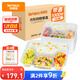 特美居一次性飯盒大四格塑料餐盒加厚帶蓋打包盒餐具150套1000型可微波