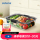 SISTEMA密封防漏保鮮盒上班學(xué)生輕便微波爐加熱t(yī)ritan食品便當(dāng)盒飯盒餐盒 古銅色單件裝2L