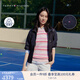 TOMMY HILFIGER【輕舒適】25新款春夏女防潑水輕薄休閑連帽風(fēng)衣款?yuàn)A克03979 藏青色DW5 XS （推薦：80-100斤）