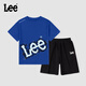 LEE KIDS男童套裝2025夏款中大童夏季戶外運(yùn)動(dòng)短袖t恤男孩休閑時(shí)尚短褲夏