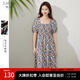 熙然溫柔氣質(zhì)方領(lǐng)連衣裙子女時(shí)尚小清新田園風(fēng)碎花連衣裙女夏 花色 S
