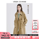 VEGA CHANG風(fēng)衣女中長款2025春秋季新款韓版收腰經(jīng)典時尚外套ins潮 鷺茶色 M