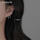 Lnieer999足銀超閃星星耳扣耳圈女小眾設計感高級精致耳環(huán)2025新款耳飾 星星耳環(huán)【999足銀】