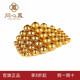 同心鳳足金999黃金散珠手鏈純金重工古法小金珠子轉(zhuǎn)運珠隔珠手串 1g,4mm古法珠-5顆